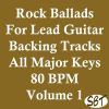 Download track Rock Ballad In E Major For Lead Guitar Backing Track 80 BPM, Vol. 1