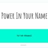 Download track Power In Your Name (Version 2)