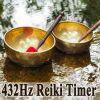 Download track 432Hz Reiki Timer - 26 X 2 Minutes Tibetan Singing Bowls Bells With Relaxation Floating River Water Background