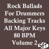 Download track Rock Ballad In C Major For Drummers Backing Track 80 BPM, Vol. 1