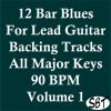 Download track 12 Bar Blues In C Major For Lead Guitar Backing Track 90 BPM, Vol. 1