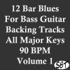 Download track 12 Bar Blues In B Major For Bass Guitar Backing Track 90 BPM, Vol. 1