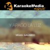 Download track Y Apago La Luz (Karaoke Version) [In The Style Of Miguel Gallardo]
