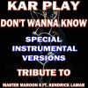 Download track Don't Wanna Know (Like Instrumental Mix)