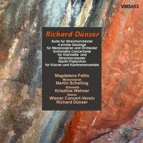 Download track Doch Atmet Kalt Mein Abend Schon: Nachts (Four Serious Songs For Mezzo-Soprano And Orchestra) Wiener Concert-Verein, Richard Dunser