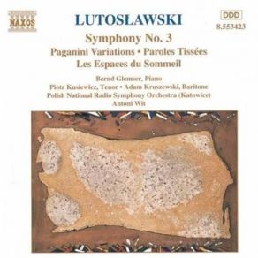 Download track Paroles Tissees - Dormez Cette Paleur Nous Est Venue De Loin Witold Lutoslawski