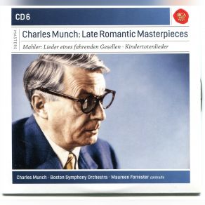 Download track Lieder Eines Fahrenden Gesselen: Ging Heut' Morgen Uber's Feld Mahler, Charles Munch
