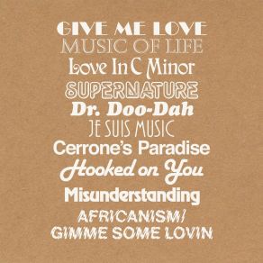 Download track Give Me Love (Frankie Knuckles Remix) Cerrone