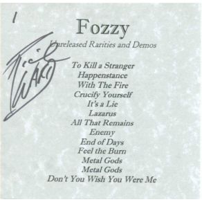 Download track Feel The Burn (Rough Instrumental Mix) Fozzy