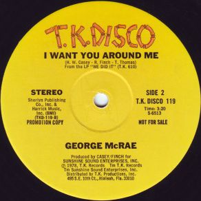 Download track I Want You Around Me George McCraeThe Product G&B