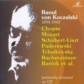 Download track 15. Bartok: Vazlatok: Three Sketches Raoul Koczalski