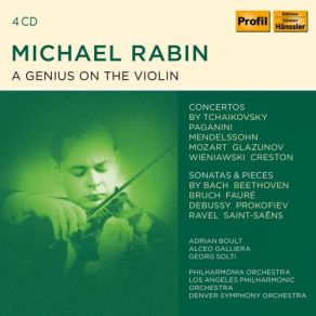 Download track Violin Concerto In A Minor, Op. 82: I. Moderato Michael RabinLovro Von Matacic