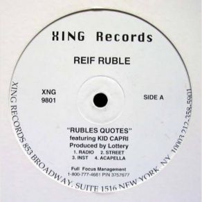 Download track Rubles Quotes (Radio) Reif RubleKid Capri