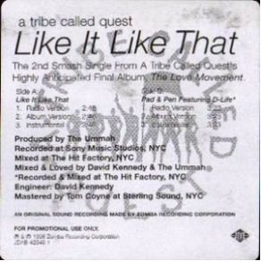 Download track Like It Like That (Album) A Tribe Called Quest