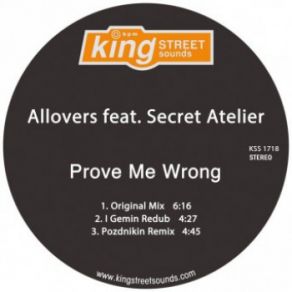 Download track Prove Me Wrong (Original Mix) Allovers