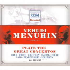 Download track Dvorak - Violon Concerto In A Minor, Op. 53 - 1 Yehudi Menuhin, Philharmonic Symphony Of New York, Orchestra Of The Paris Conservatoire
