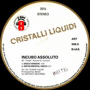 Download track Incubo Assoluto (Disco Instrumental) Cristalli Liquidi