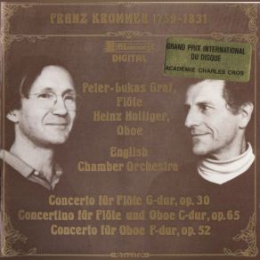 Download track Concertino For Flute, Oboe & Orchestra In C Major, Op. 65- Finale. Allegro Heinz Holliger, Peter Lukas Graf