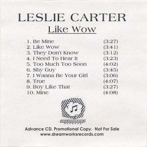 Download track I Wanna Be Your Girl Leslie Carter