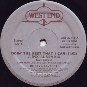 Download track Doin' The Best That I Can (A Special New Mix) Bettye LaVette