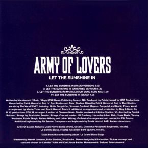 Download track Let The Sunshine In (Extended Version) Army Of Lovers