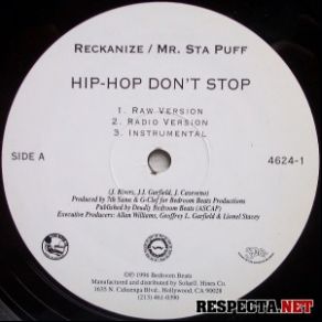 Download track Hip-Hop Don't Stop (Instrumental) Reckanize, Mr. Sta Puff