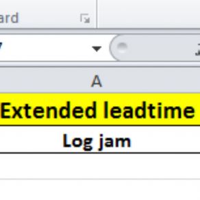 Download track Parts Received Extended Leadtime