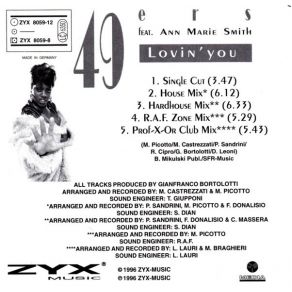 Download track Lovin' You (R. A. F. Zone Mix) The 49ers, Ann - Marie Smith