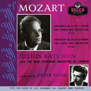 Download track Piano Concerto No. 20 In D Minor, K. 466: 1. Allegro Julius Katchen, Symphony Orchestra, Peter Maag