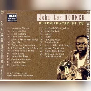 Download track Whistle Done Blown John Lee Hooker