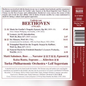 Download track 6 Minuets, WoO 10 No. 5 In D Major (Orch. F. Beyer) Matti Salminen, Turku Philharmonic Orchestra, Leif Segerstam, Kaisa Ranta