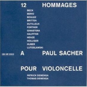 Download track 9. Henri Dutilleux: 3 Strophes Sur Le Nom De Sacher - II. Andante Sostenuto Patrick Demenga