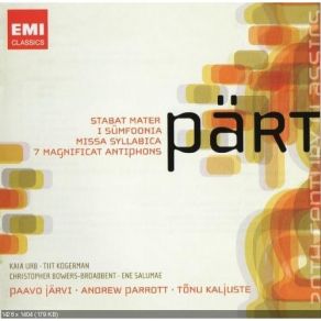 Download track 12. Magnificat-Antiphonen IV. O Schlüüssel Davids Arvo Pärt