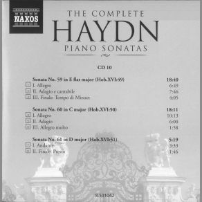 Download track Haydn: Piano Sonata No. 62 In E Flat Major Hob. XVI: 52: Finale: Presto Joseph Haydn, Jeno Jando