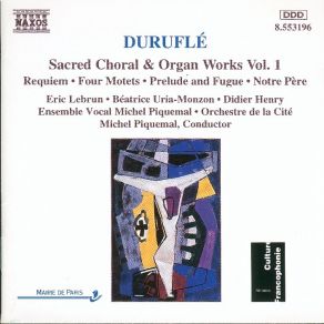 Download track Prelude Et Fugue Sur Le Nom D'A. L. A. I. N., Op. 7 - Prelude Maurice Duruflé