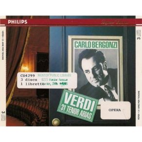 Download track 7. Carlo Bergonzi Nello Santi Cond. Alzira: Irne Lungi Giuseppe Verdi