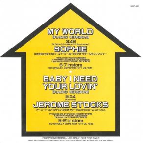 Download track My World (Radio Version) Sophie, Radio Version, Jerome Stocks