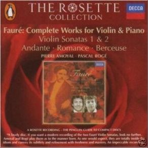 Download track 01. Violin Sonata No. 1 In A Major Op. 13 Gabriel Fauré