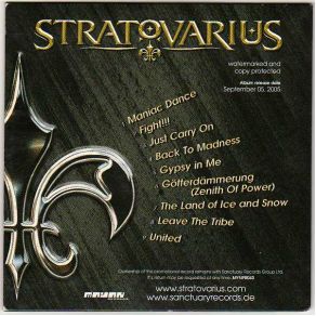 Download track The Land Of Ice And Snow Stratovarius, Timo Kotipelto