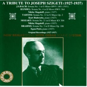 Download track J. Brahms Sonata N. 3 II Adagio Joseph Szigeti