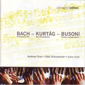 Download track Kurtag - Bach-Transkriptionen - Aus Tiefer Not Schrei Ich Zu Dir Bach Kurtag Busoni