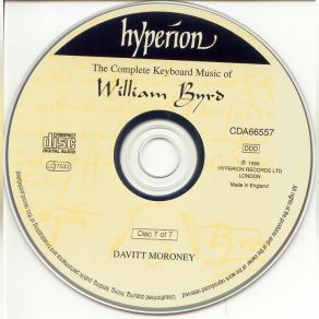 Download track A Pavyn, BK16a (Muselar) Davitt Moroney, William Byrd