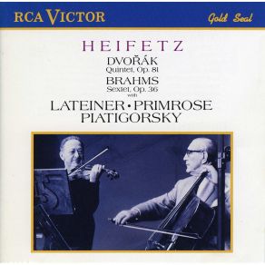 Download track 03. Heifetz, Lateiner, Primrose, Piatigorsky - Dvorak- Piano Quintet, Op. 81 In A - 3. Scherzo (Furiant) - Molto Vivace. Jascha Heifetz