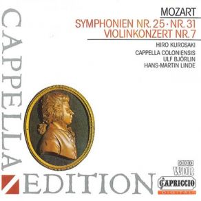 Download track Symphony No. 25 In G Minor, K. 183: III. Menuetto - Trio Cappella Coloniensis, Ulf Bjorlin, Hans-Martin Linde, Hiro Kurosaki