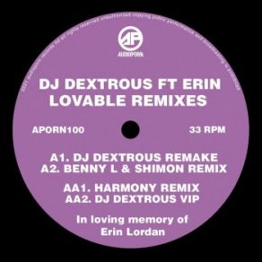 Download track Lovable (Harmony Remix) Erin Lordan, DJ DextrousHarmony