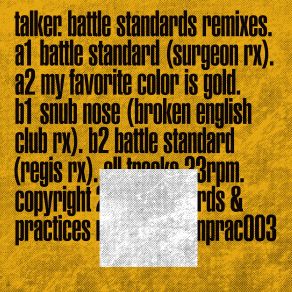 Download track Battle Standard (Regis Remix) Talker