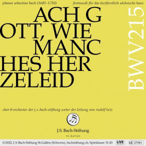 Download track Preise Dein Glücke, Gesegnetes Sachsen, BWV 215: IX. Chor - Stifter Der Reiche, Beherrscher Der Kronen (Live) Rudolf Lutz, Chor Der J. S. Bach-Stiftung, Orchester Der J. S. Bach-Stiftung