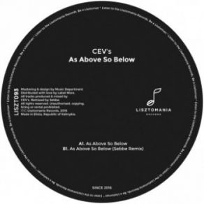 Download track As Above So Below (Original Mix) CEV'S