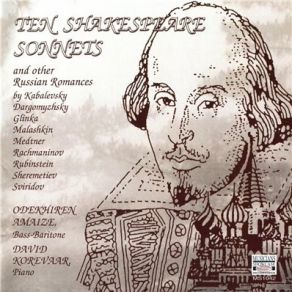 Download track IV. Kogda Na Sud Bezmolvnyh, Taynyk Dum (Sonnet No. 30) Dimitrij Borissovitsch Kabalevsky