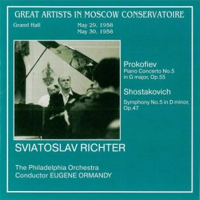 Download track Prokofiev - Piano Concerto No. 5 - V. Vivo Sviatoslav Richter, Philadelphia Orchestra, The